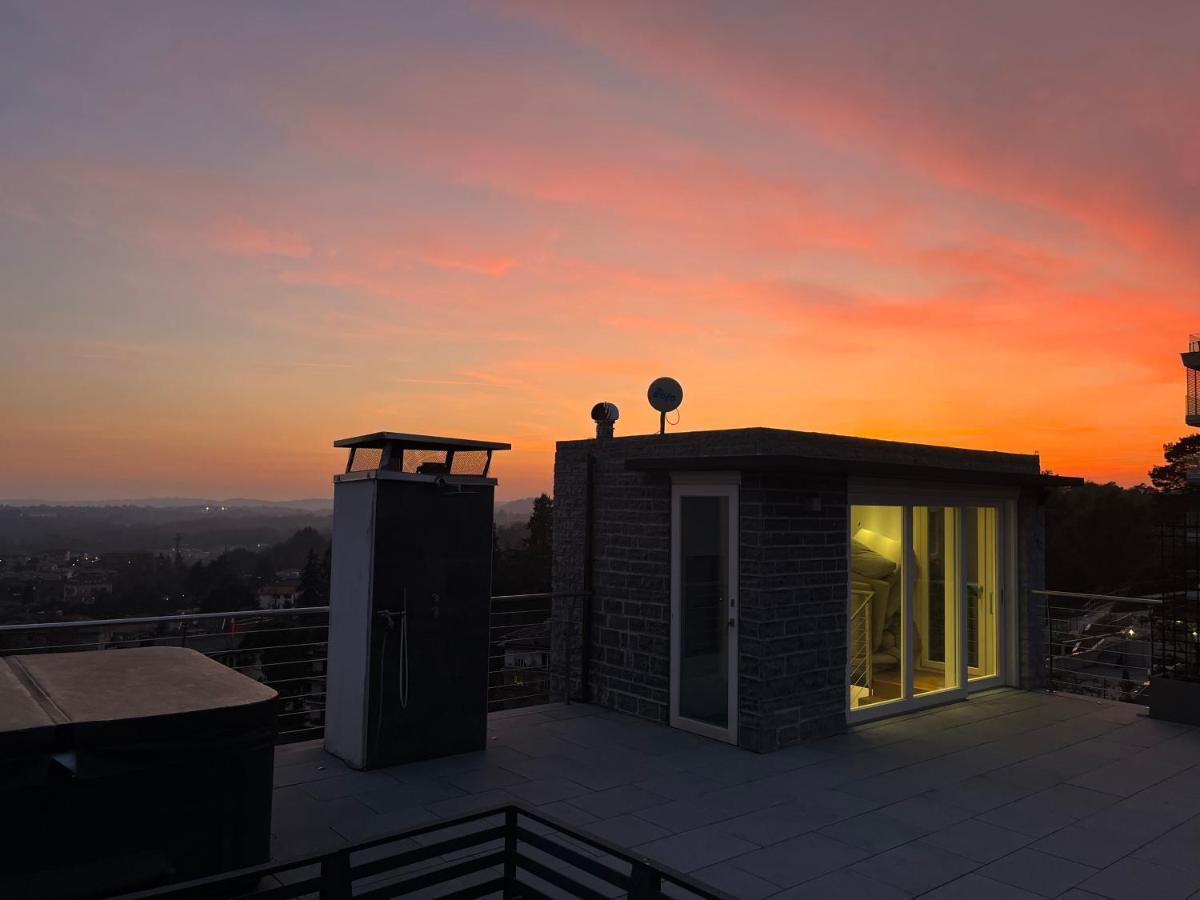 Penthouse - Villa Cardano Como Exteriér fotografie
