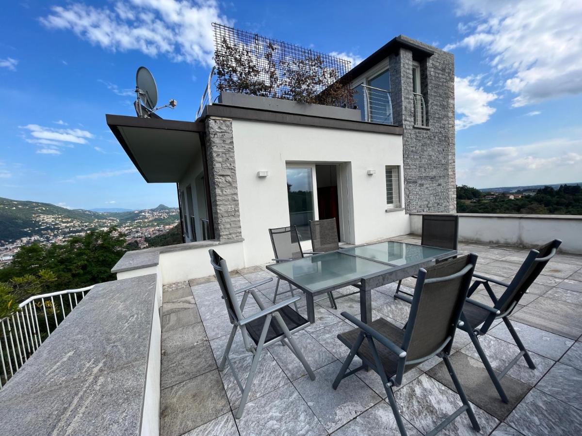 Penthouse - Villa Cardano Como Exteriér fotografie
